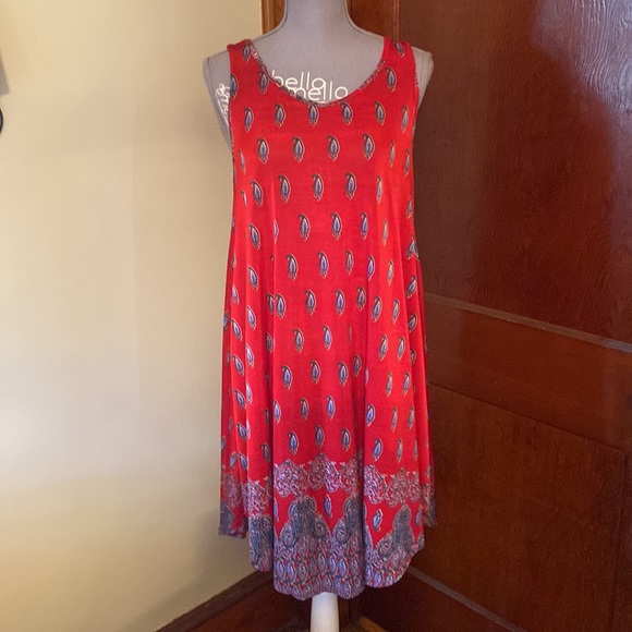 🌈Isla Soneta Red paisley dress🌈 - Picture 3 of 8